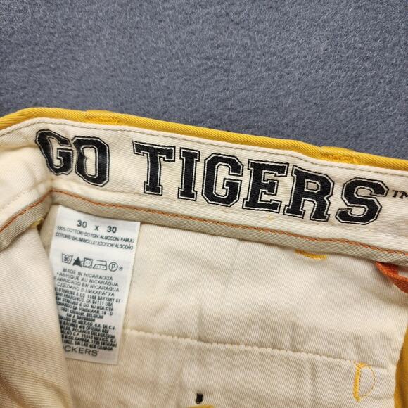 Missouri Tigers Pants Mens 30 NCAA College Classic Khaki Flat Front Dockers D3 - Picture 11 of 15